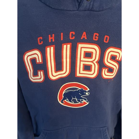 Chicago Cubs Fanatics Blue Hoodie‎ Size Large MLB - Picture 5 of 7